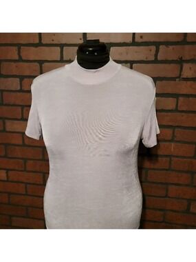 Vintage Western Collection silver/gray stretchy top - Size med